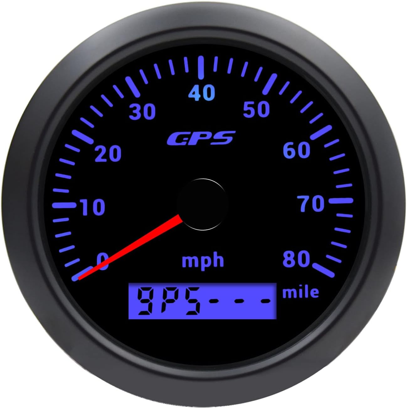 Velocímetro GPS digital 3.34" 0-80 MPH para auto