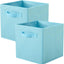 Cubos almacenamiento plegables Farbi azul 10.5x11x10.5"