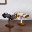 Soporte T-bar madera para relojes y joyas con microfibra