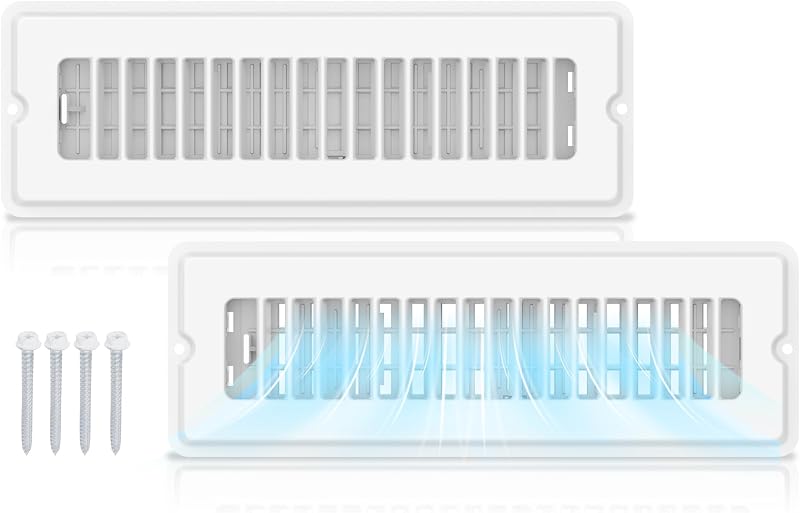 Registro piso 2x10 set 2 cubiertas ventilación acero