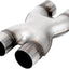 Tubo escape X doble entrada 2.5" acero inox 12"