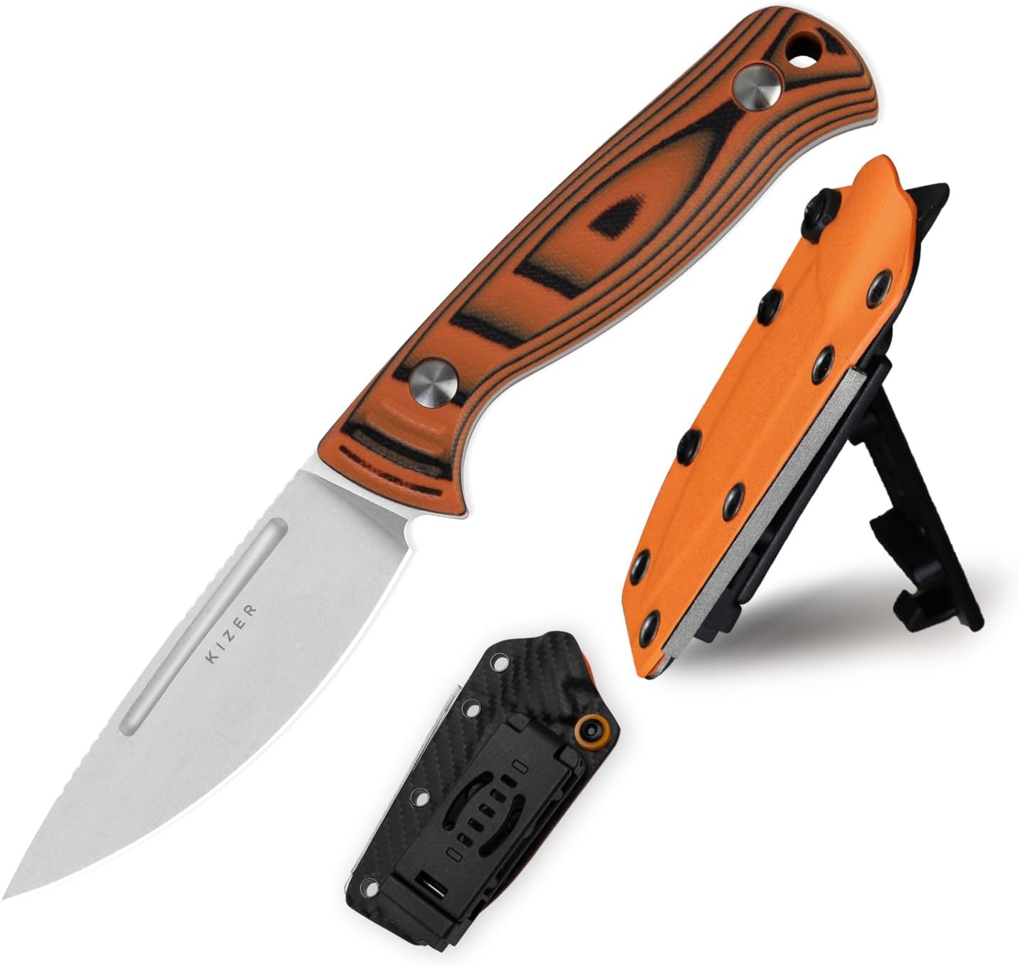 Cuchillo supervivencia Evenki2 hoja Drop Point mango G10
