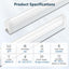 40 Luces LED T5 6500K 1800LM para Garaje Taller