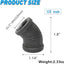 Codo 45grados 1/2" 30 Conectores Hembra Hierro Fundido