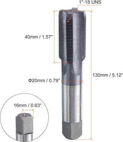 Tornillo Roscado TiCN Cobalto 6542 Plana 4 Flautas