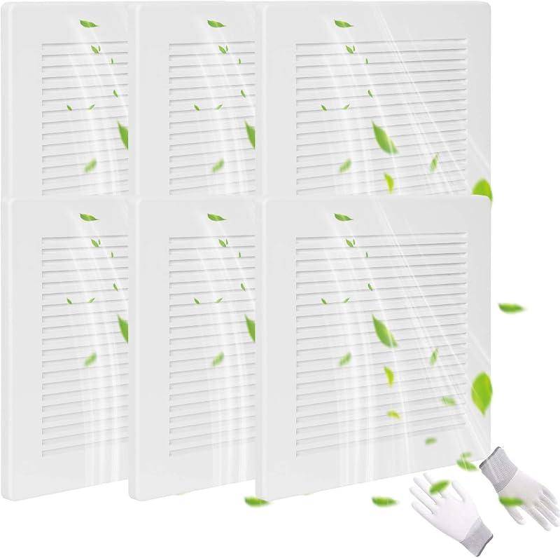 Cubierta ventilador baño rejilla techo blanca mate con