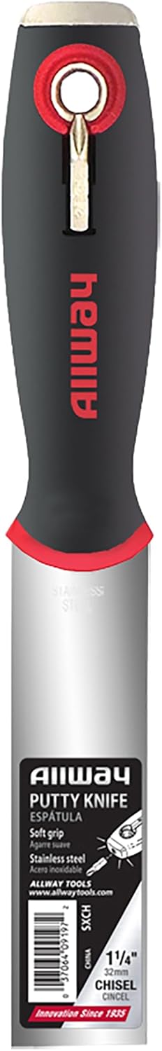 Cuchillo masilla 1-1/4 pulg extremo martillo punta destornillador