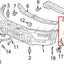 15 Set Tapa Parachoques Honda Accord CR-V Civic