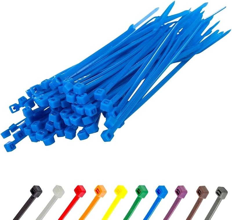 100 Bridas Nailon Resistentes UV Colores Surtidos