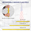 Kit mástil bandera interior aluminio 6-8ft base pesada