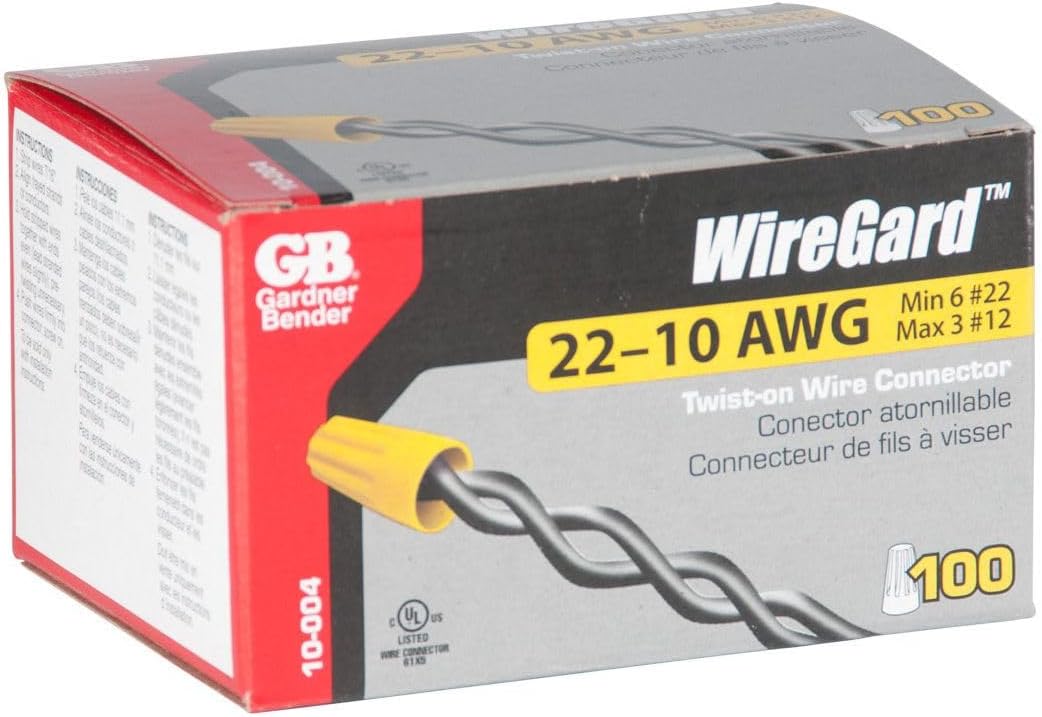Conector 10-001 con cable rosca resorte cuadrado 600V