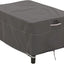 Funda mesa lateral u otomana rectangular gris topo S