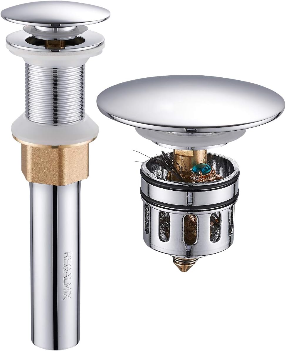Drenaje fregadero baño con tapón cesta desmontable