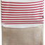 Extensor pescado colgador tela algodón 3 bolsillos rojo