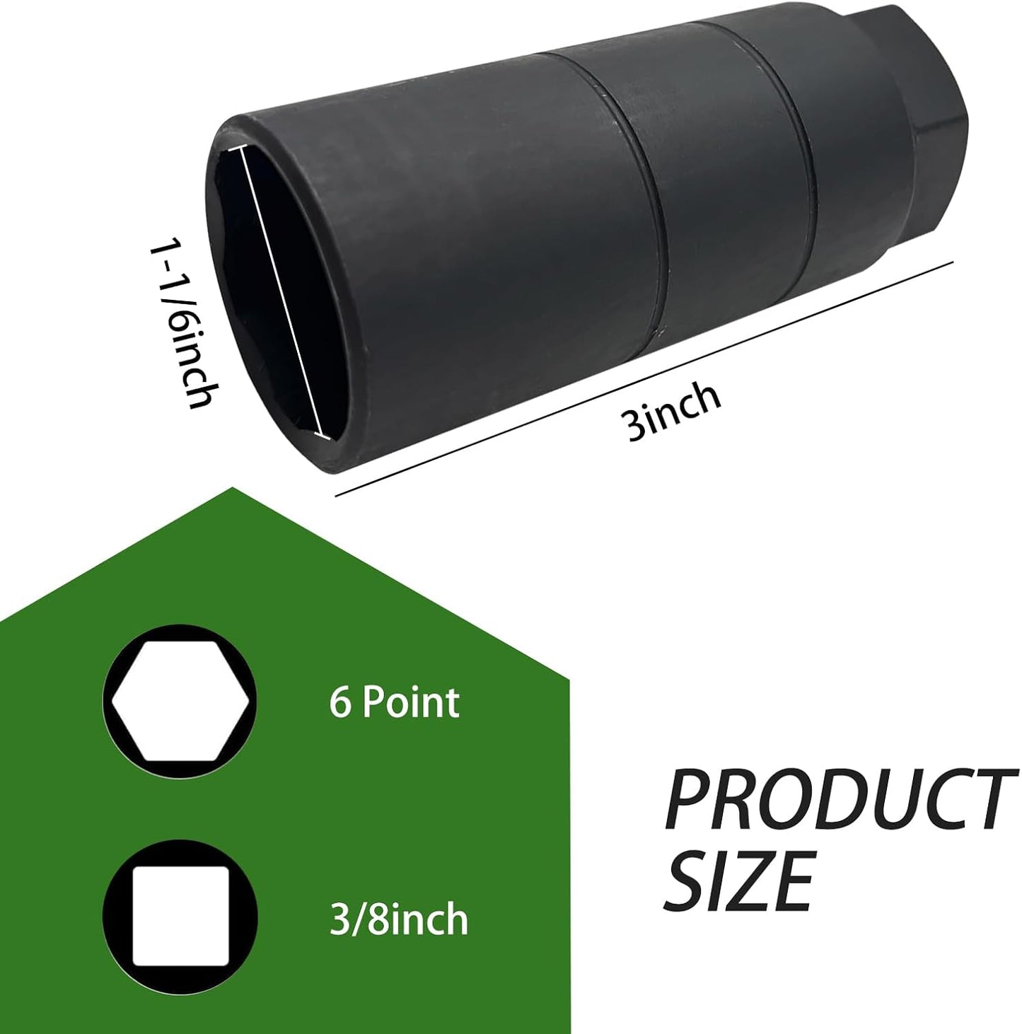 Funda interruptor sensor presión aceite 3/8pulg acero antideslizante