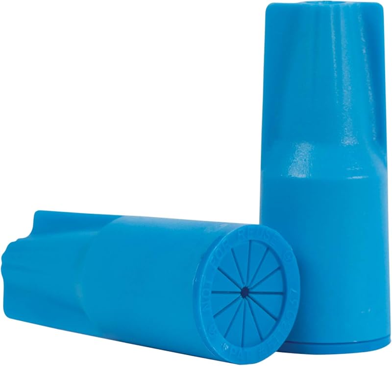 Conector cable direct bury 100 pzas impermeable azul