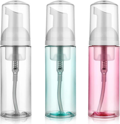 3 Pzas Botella Espuma Viaje 2oz Dispensador Plástico Recargable
