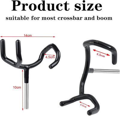 Soporte poste metal para micrófono y cuna pluma audio