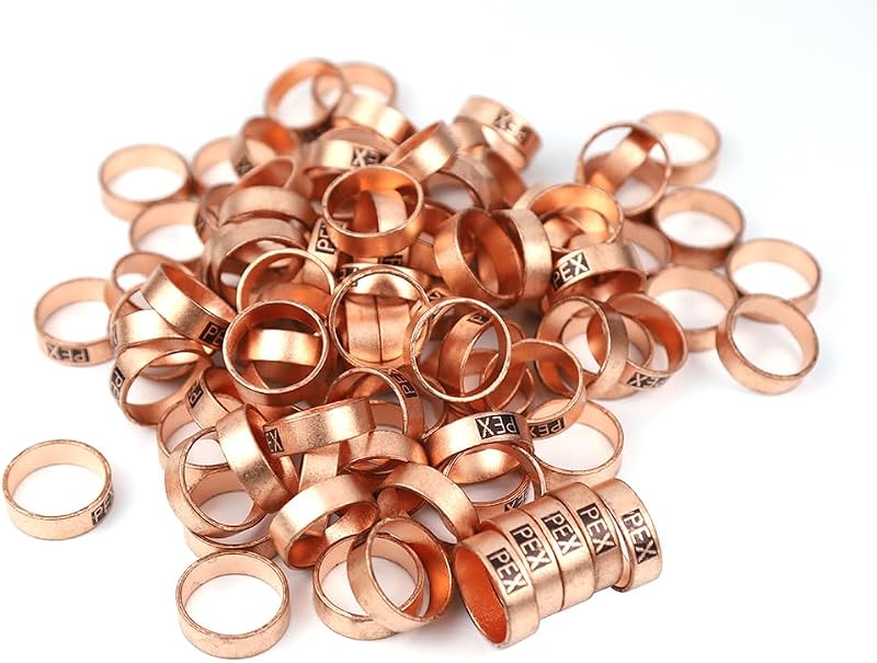 Anillos crimpado PEX cobre 3/4" 100 pzas