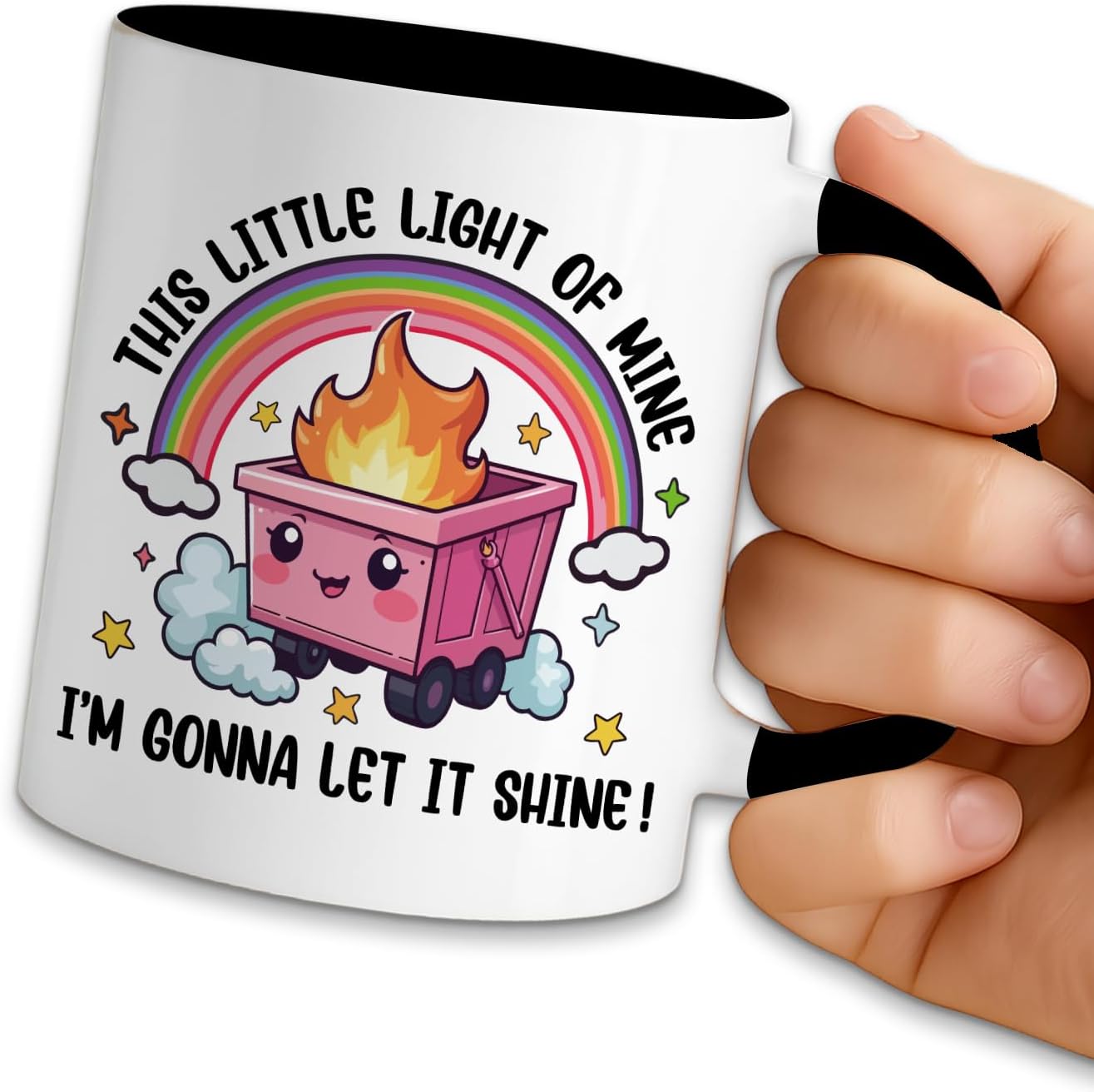 Taza café cerámica diseño fuego This Little Light of Mine 11oz
