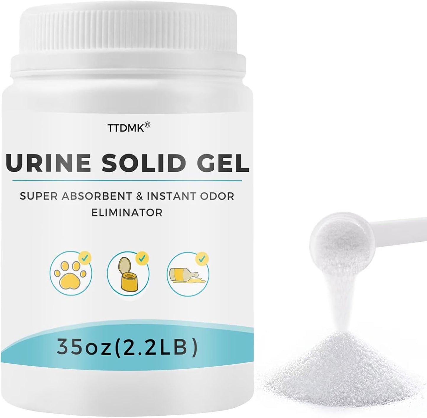 Gel absorbente para excusado portátil y mascotas