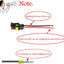 Conector eléctrico impermeable 16 AWG 2 pines para auto camión barco