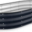 Cama jardín elevada acero galvanizado 6x3" oval azul