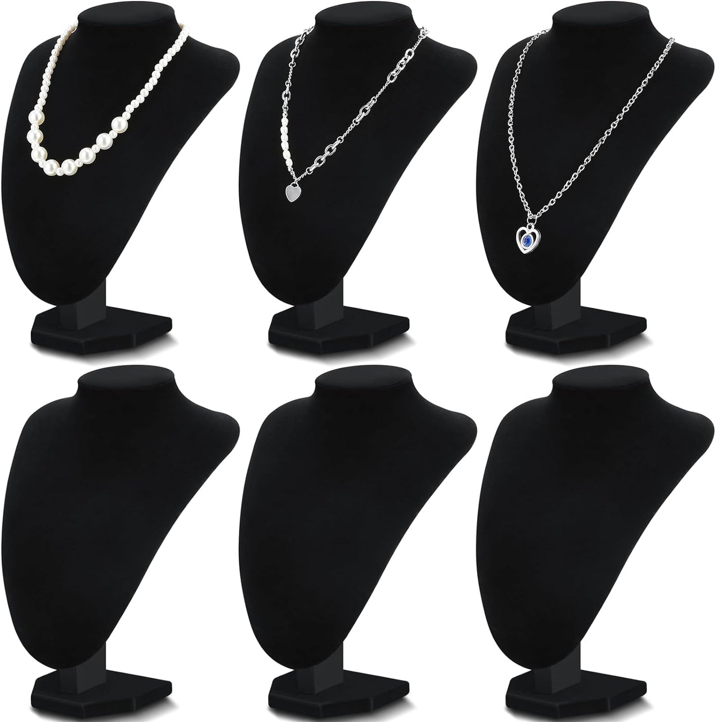 Soportes collar joyería 6 pzas para tienda y fotografía