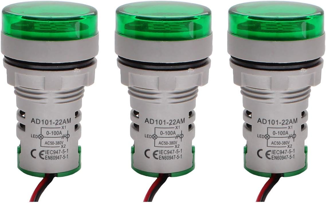 Amperímetro LED digital 0-100A 220V modelo AD101-22AM