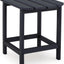 Mesa auxiliar moderna exterior resistente color negro