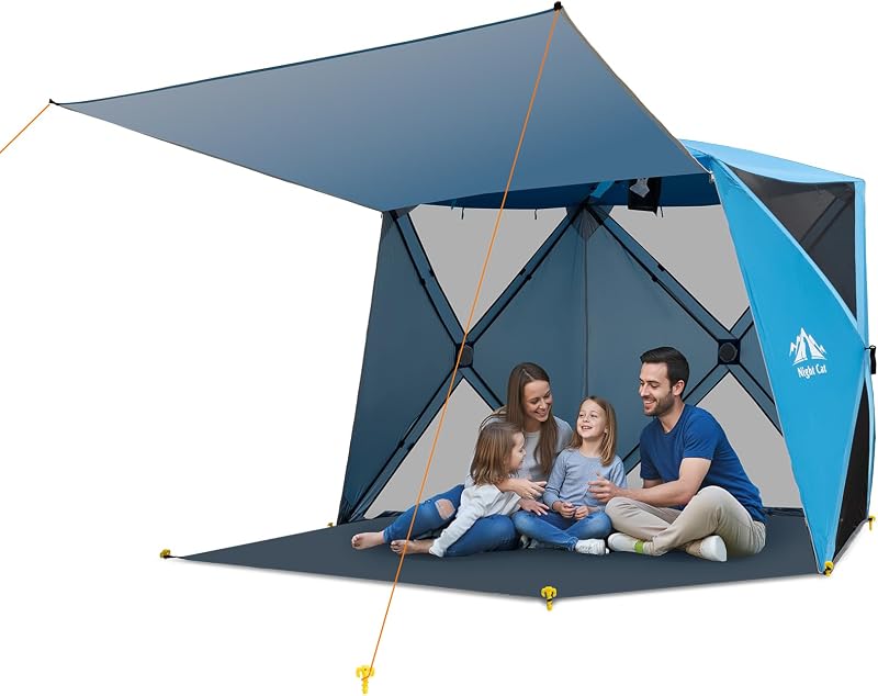 Tienda playa emergente 3-4 personas con toldo UV UPF 50