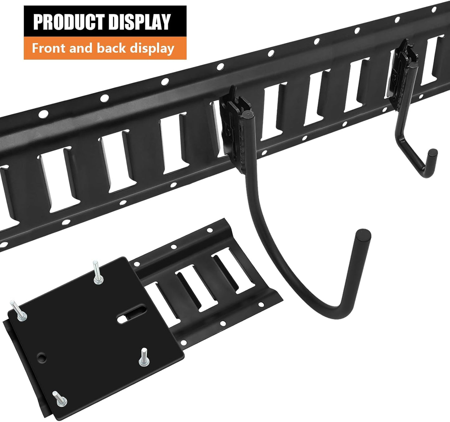 Kit riel E Track 4ft para remolque incluye placa