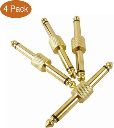4 Conectores TS Macho 1/4pulg para Pedalera
