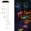 Campana viento solar resistente agua con luz LED jardín