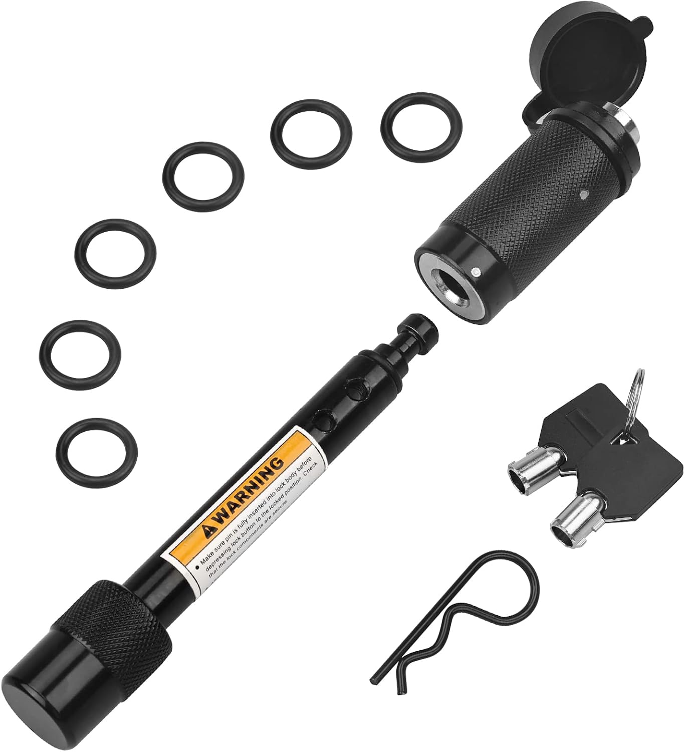 Cerradura enganche remolque 5/8" acero antirrobo 2 llaves
