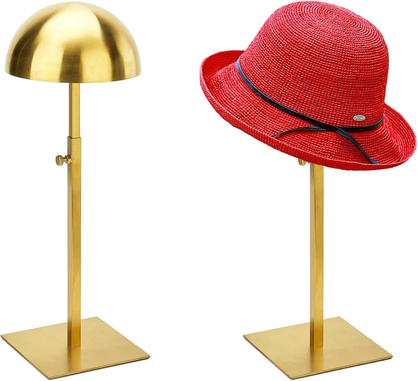 Soporte acero inox para sombreros y pelucas 2 Uds