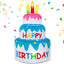 Decoración inflable cumpleaños 4ft con luces LED