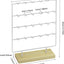Soporte aretes 4 niveles madera 24 ganchos blanco