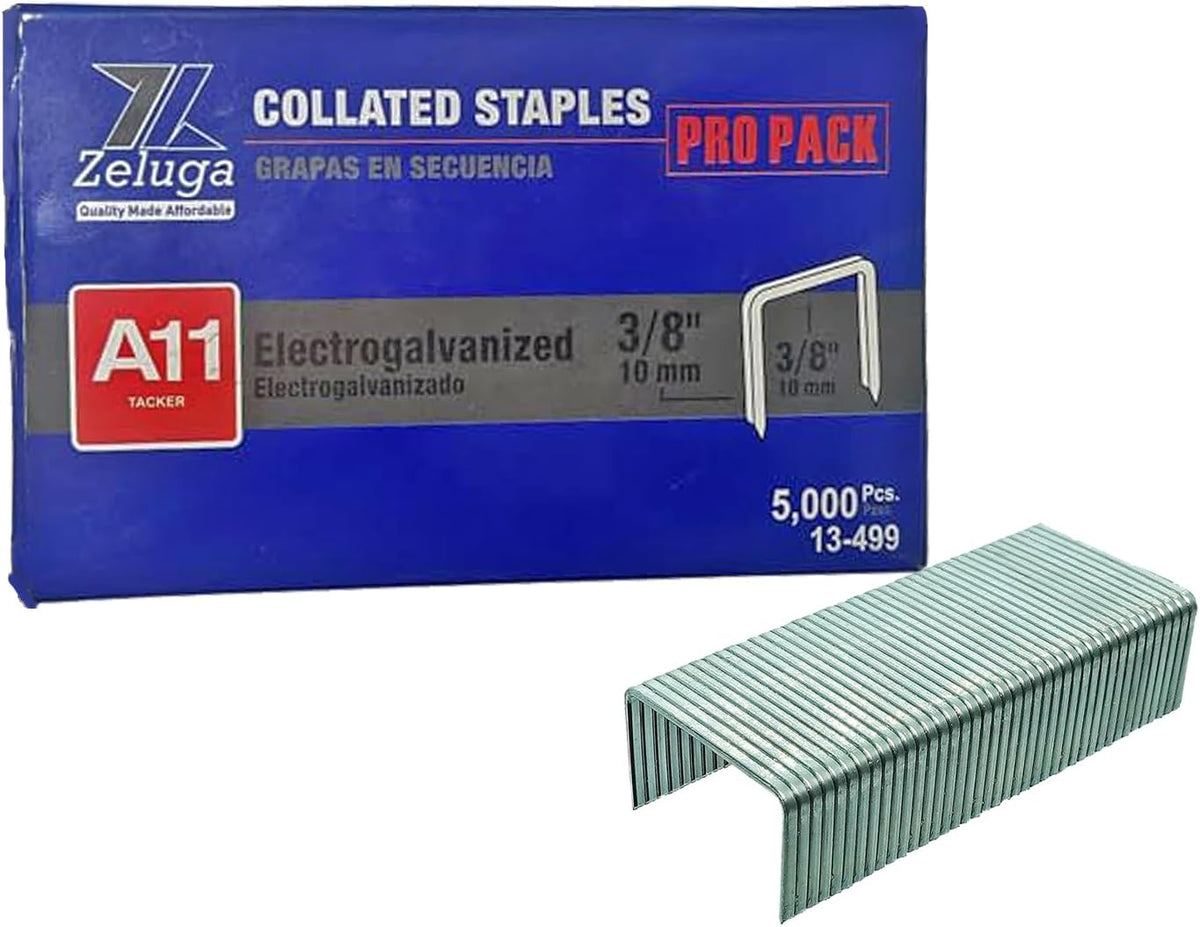 Grapa corona electrogalvanizada 3/8pulg 5000/caja