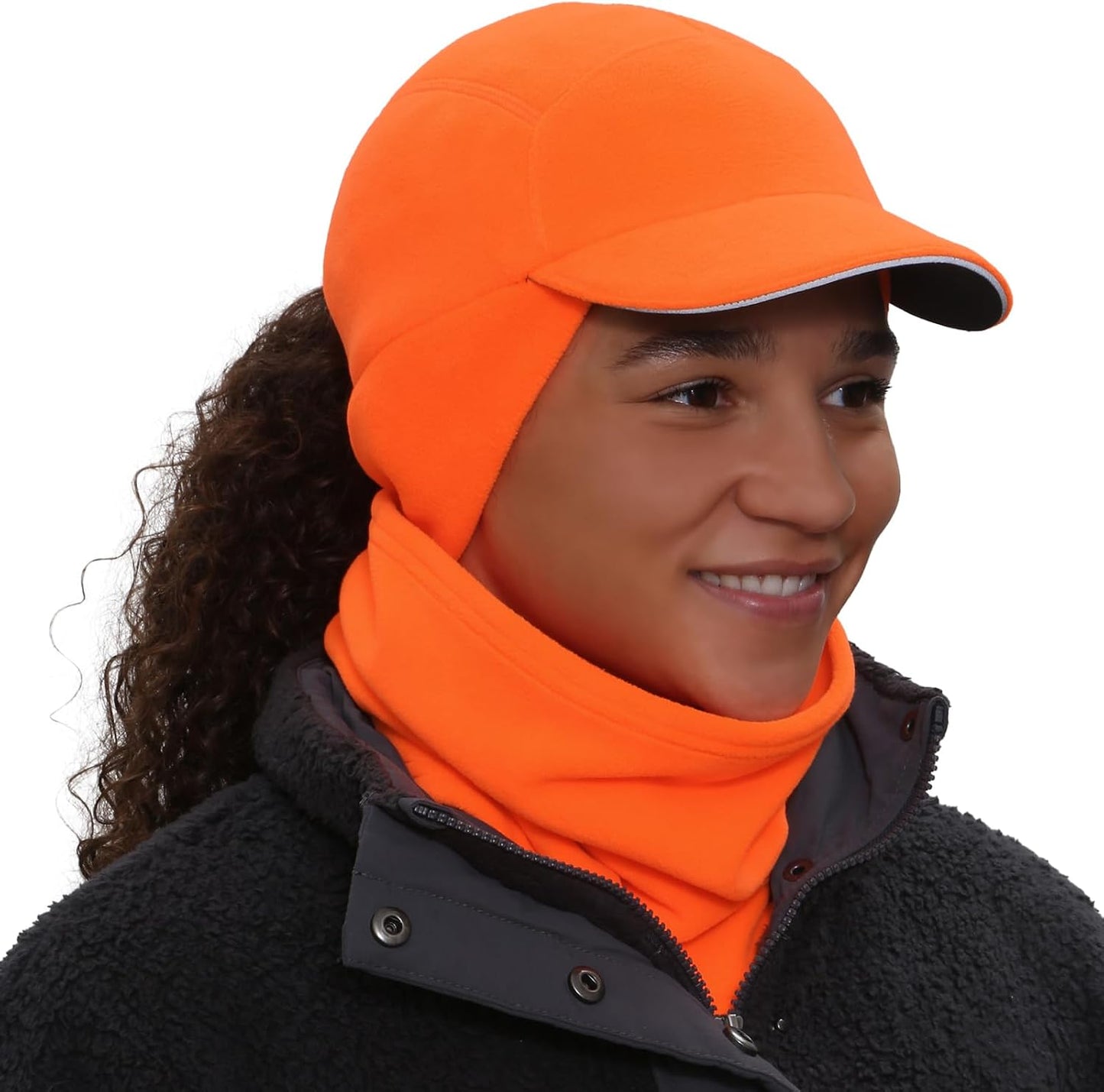 Set regalo mujer gorro cola caballo calentador cuello