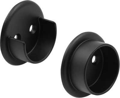 Enchufe poste armario 1-3/8" metal negro mate