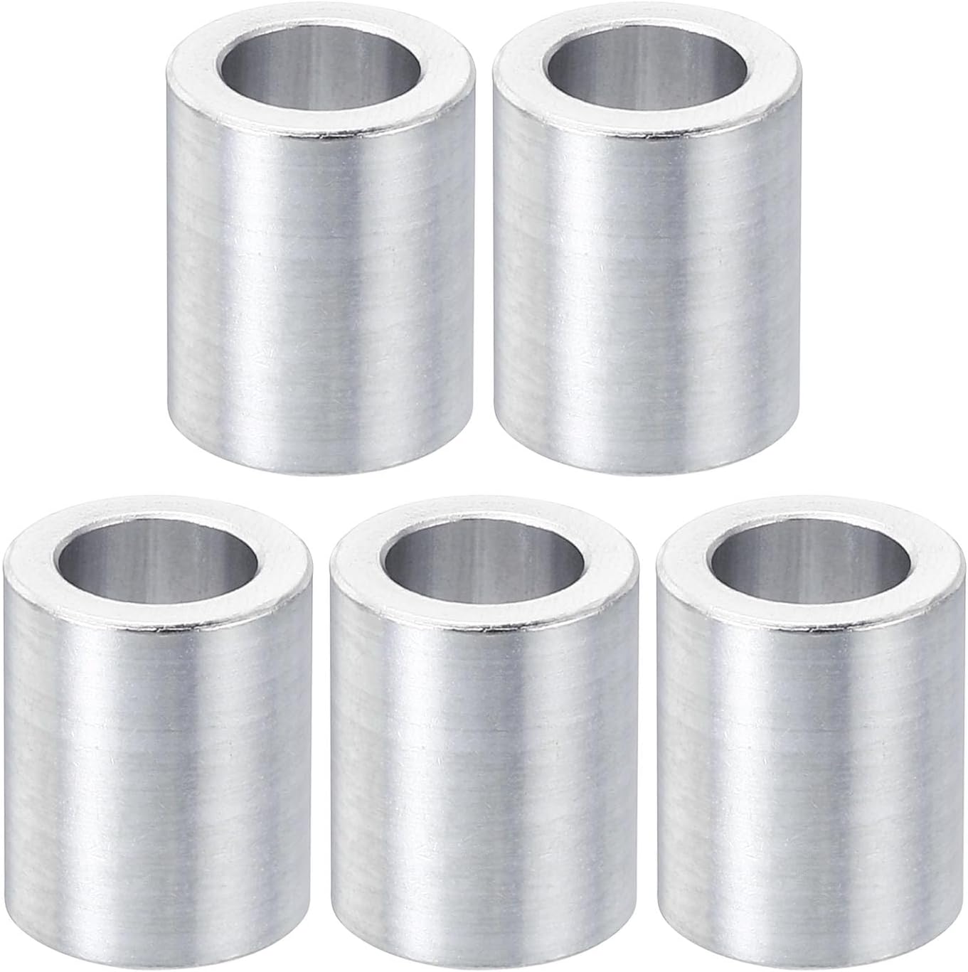 Espaciadores aluminio M10 5 pzas 0.4x0.63x0.79pulg
