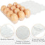 Cartones huevos plástico transparente vacíos 40 pack