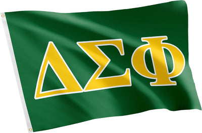 Bandera Delta Sigma Phi 3x5ft Letras Griegas Decorativa