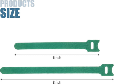 120 Bridas Reutilizables 8" Ajustables Gancho Bucle