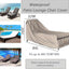 Funda impermeable para tumbona patio 84pulg beige set 2