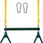 Barra columpio trapecio anillos cadenas resistentes exteriores