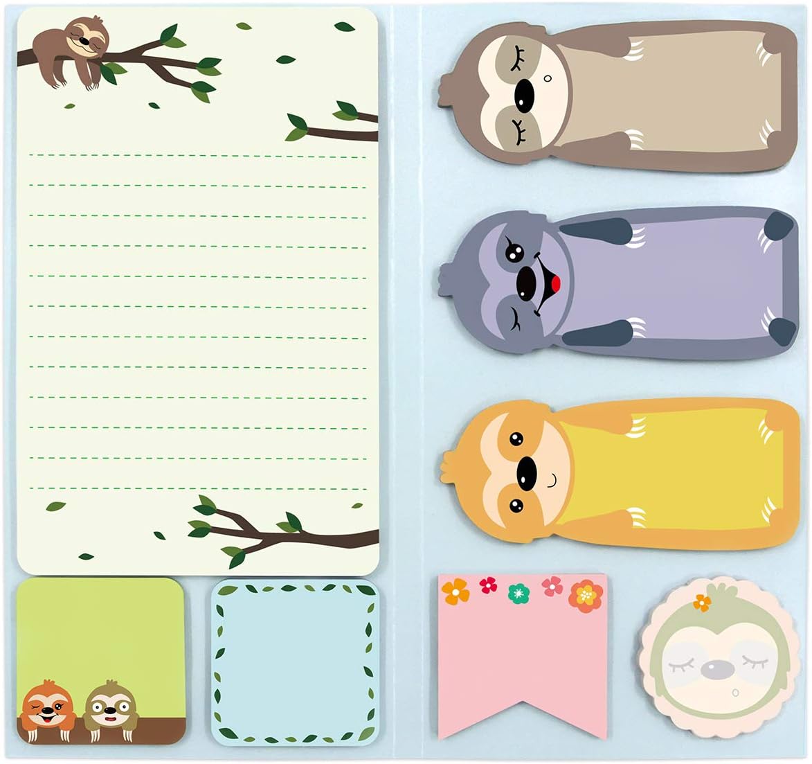 Juego notas adhesivas perezoso 240 hojas oficina escuela regalo