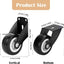 4 Ruedas Puerta 2pulg Madera Anti-hundimiento con Soporte