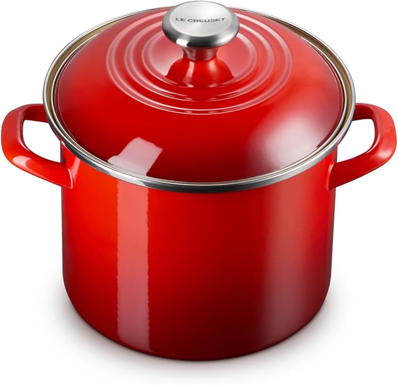 Olla esmaltada acero 6qt Cerise perilla inox